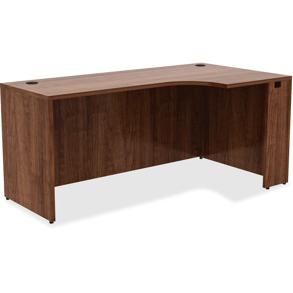 Lorell Essentials Series Credenza - 66" x 36"29.5" , 0.1" Edge - Material: Metal - Finish: Walnut Laminate