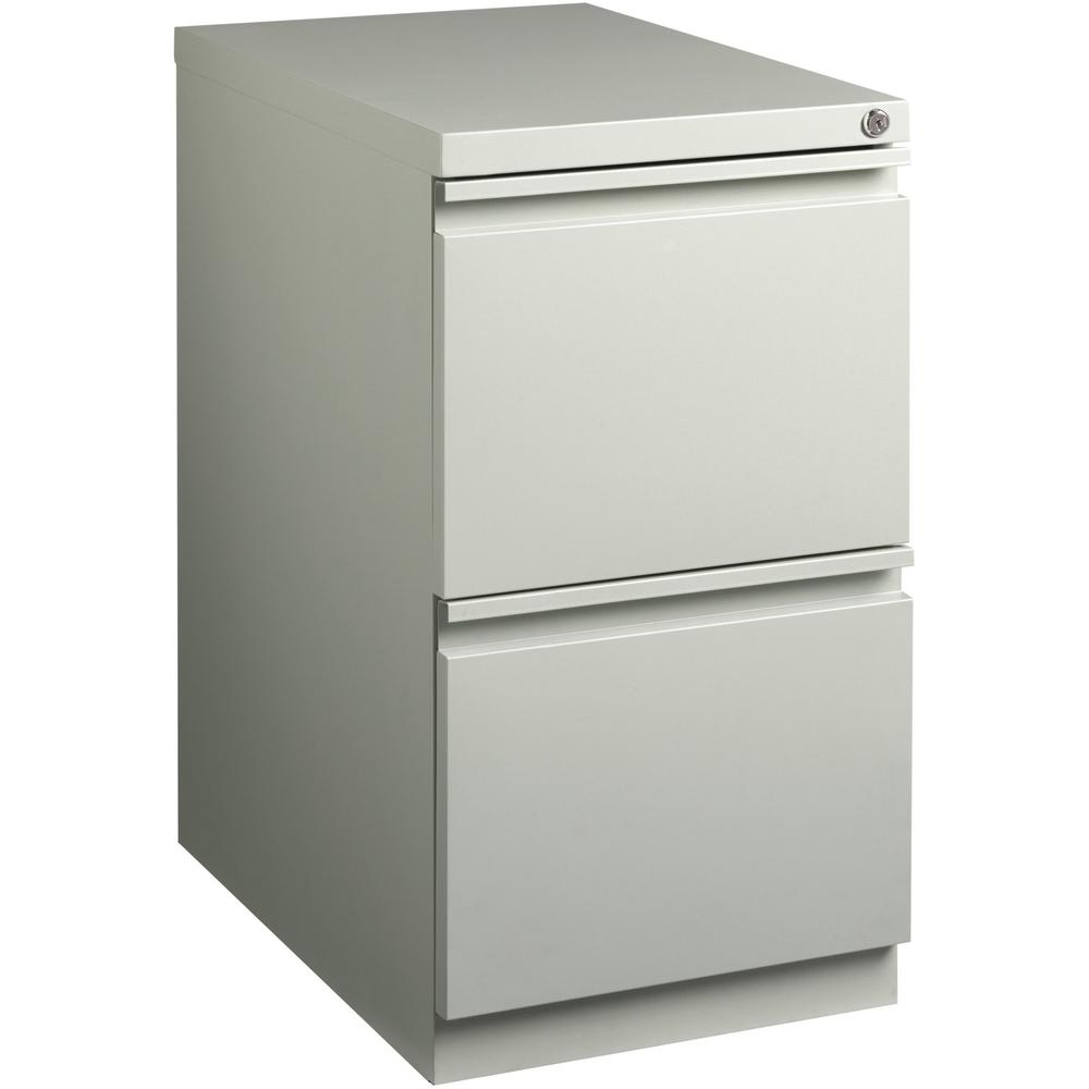 Lorell Mobile File Pedestal - 2-Drawer - 15" x 22.9" x 27.8" - 2 x Drawer(s) for File - Letter - Ball-bearing Suspension, Securi