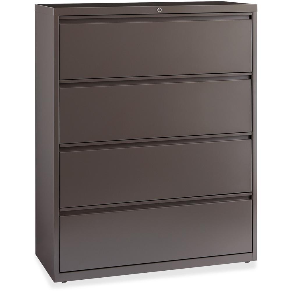 Lorell Fortress Series 42'' Lateral File - 4-Drawer - 42" x 18.6" x 52.5" - 4 x Drawer(s) for File - Letter, Legal, A4 - Lateral