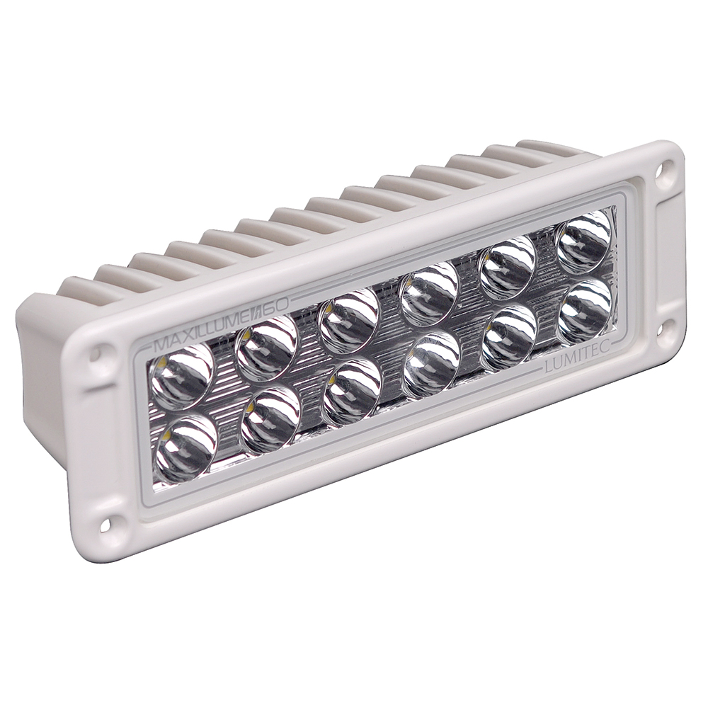 Lumitec Maxillumeh60 - Flush Mount Flood Light - White Housing - White Dimming