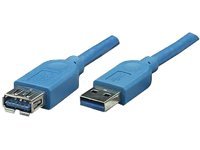 Manhattan 322447 A-Male to A-Female SuperSpeed USB 3.0 Extension Cable (9.81ft)