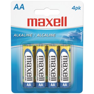 Maxell 723465 - LR64BP Alkaline Batteries (AA; 4 pk; Carded)