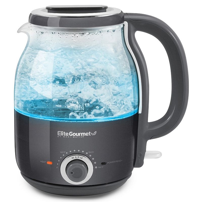 Elite EKT1220GR Grey 1.2L  Kettle Adjustable Temperature