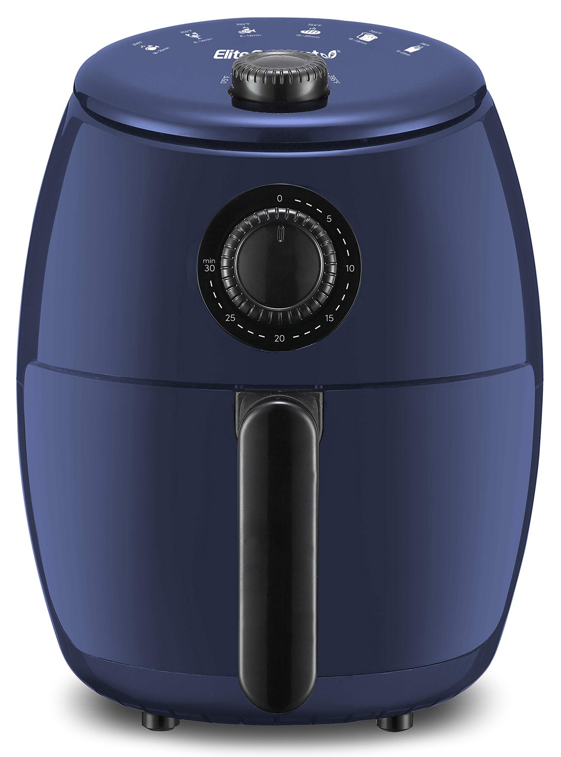 Elite EAF-0201BGX Blue Grey 2.1 Quart Hot Air Fryer