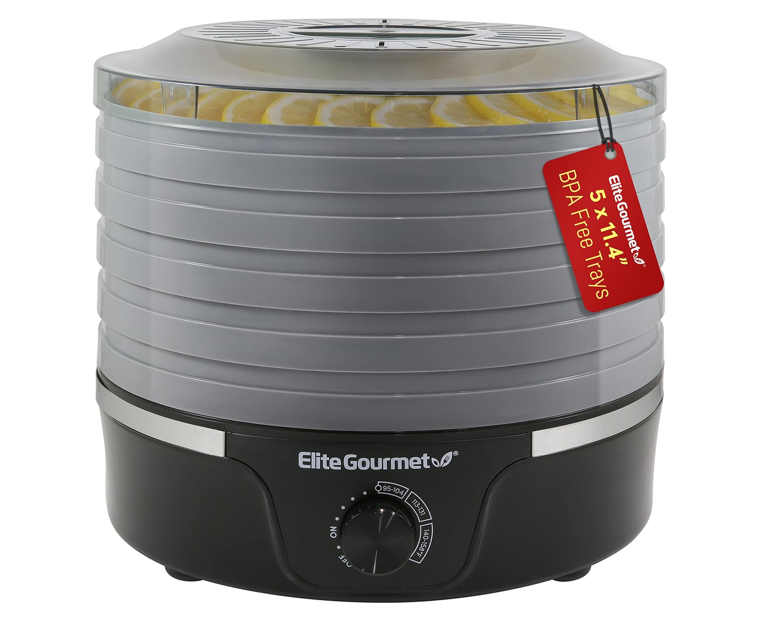 Elite EFD319DKG Smoky 5 Tier Food Dehydrator