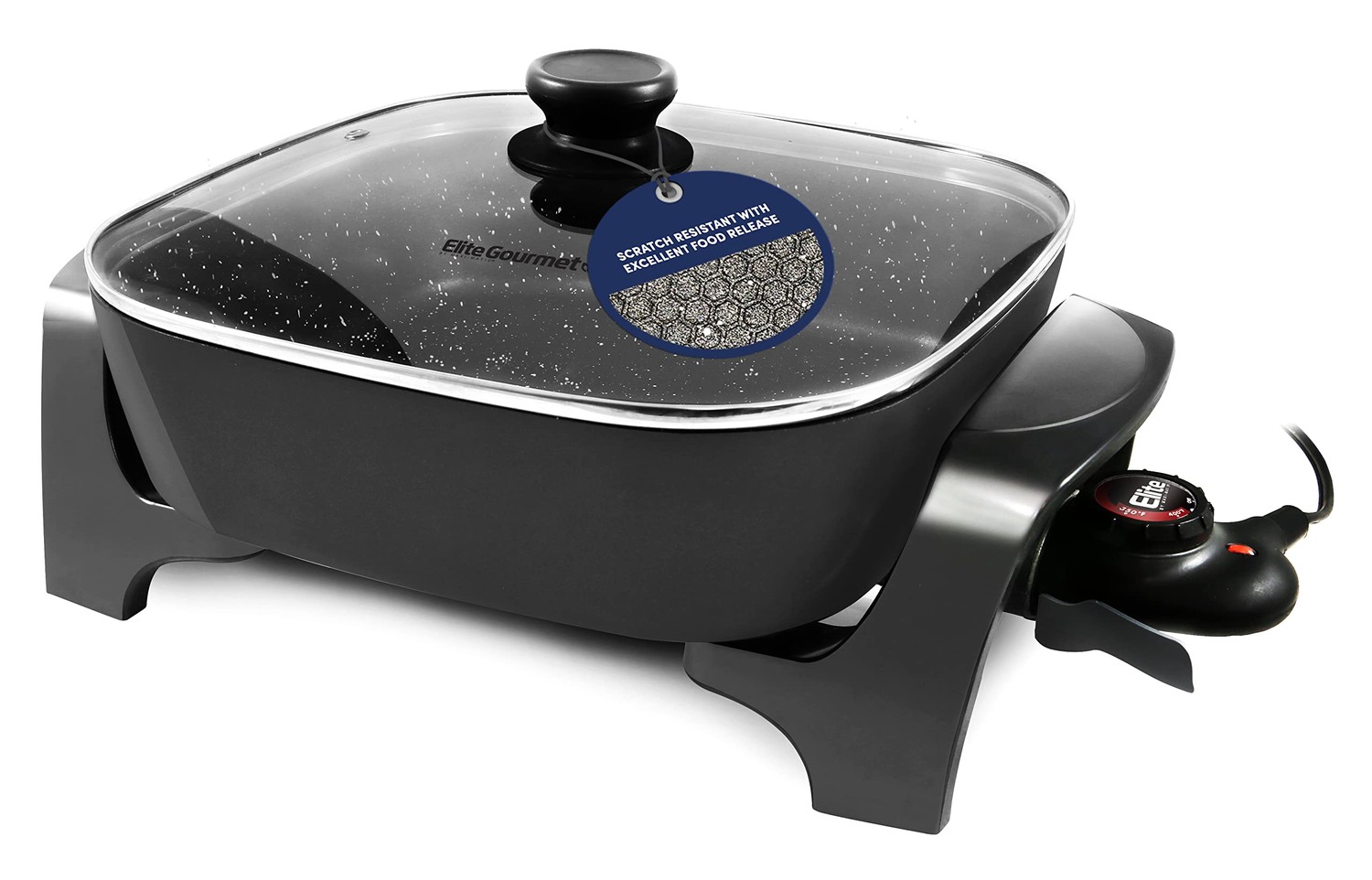 Elite EG6201X 12 X 12 Inch Extra Deep Electric Skillet