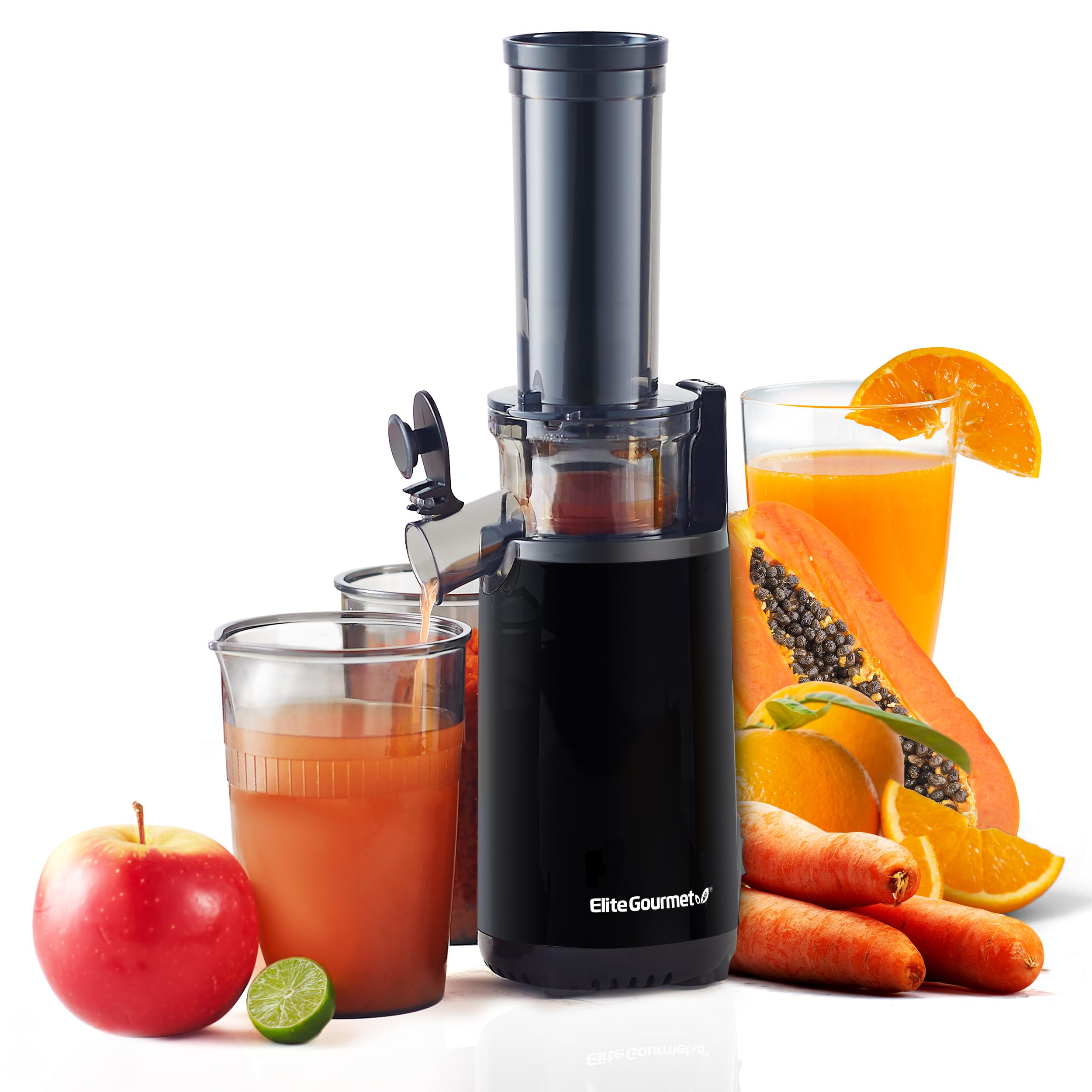 ELITE EJX600 BLACK COMPACT MASTICATING COLD PRESS SLOW JUICE