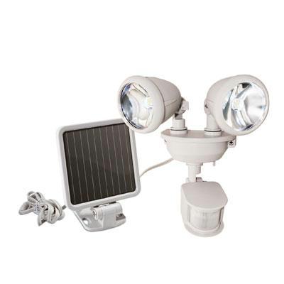 MAXSA Innovations 44218 Dual-Head Solar Spotlight (Off White)