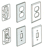 87916 White Outlet Plate Seals