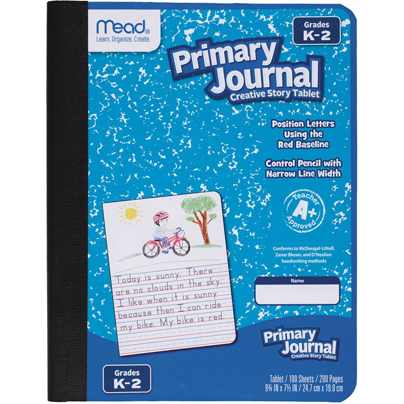 Primary Journal Half Page Ruled, 100 Sheets
