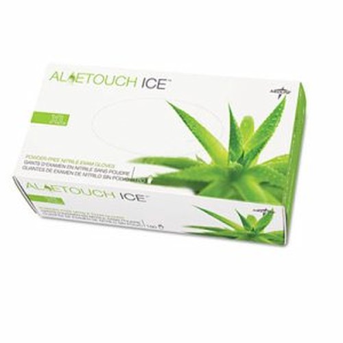 Aloetouch Ice Nitrile Exam Gloves, Large, Green, 200/Box