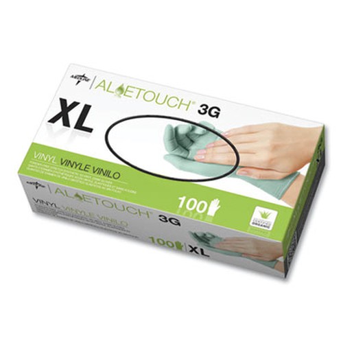 Aloetouch 3G Synthetic Exam Gloves - CA Only, Green, X-Large, 100/Box