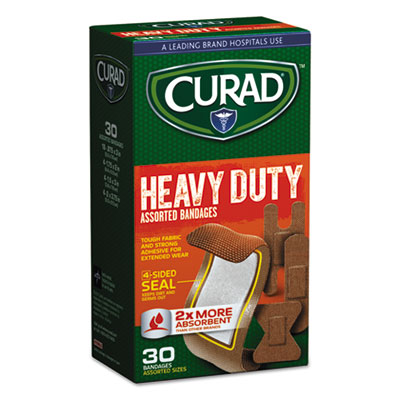 Heavy Duty Bandages, Assorted Sizes, 30/Box