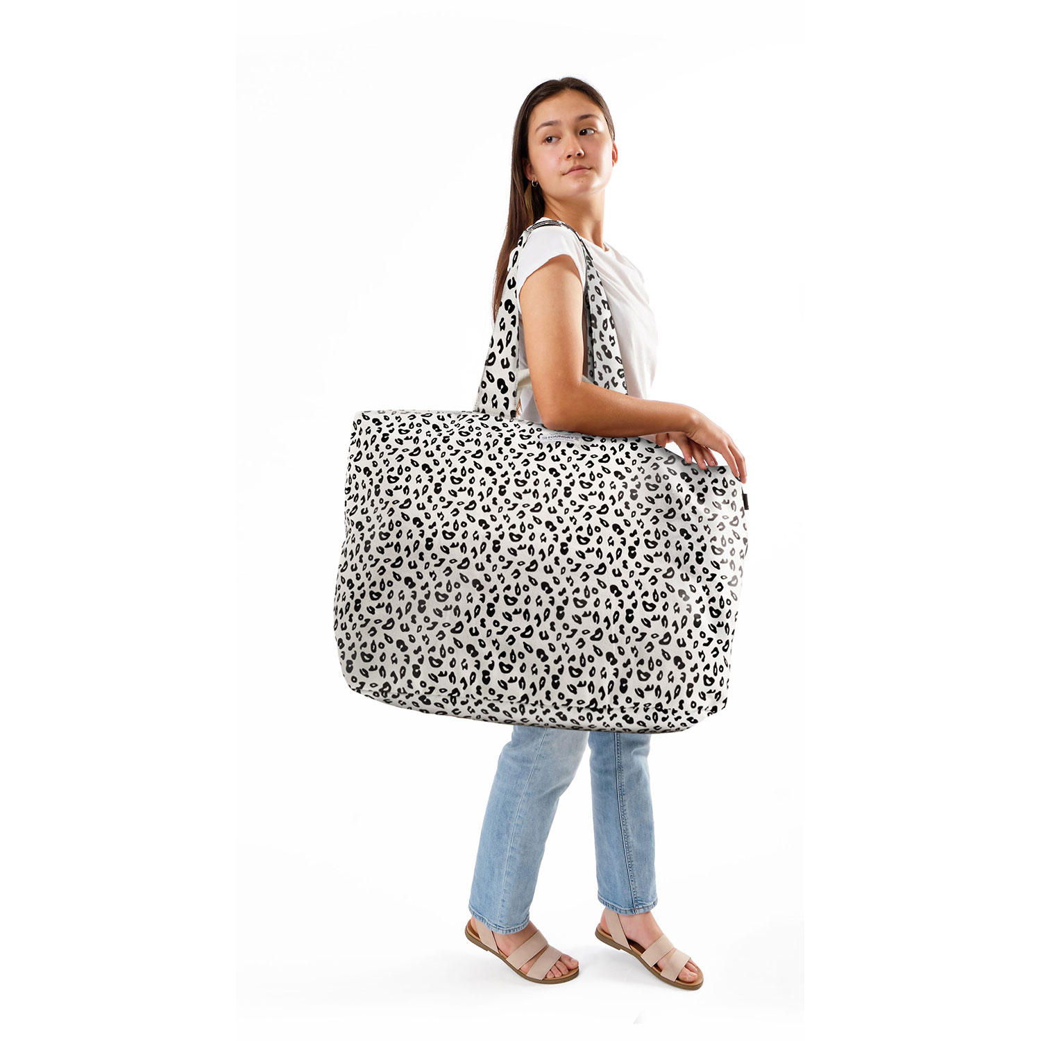 Fit&Fresh 7233FFSC2952 White Cheetah Jumboxl All Things Bag