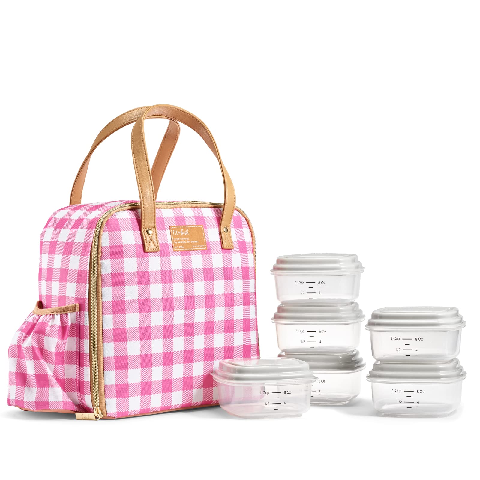 Fit&Fresh 7048FF2942 Classic Gingham Pink Wichita Bag