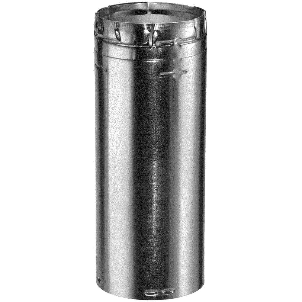 4" X 48" Type B Gas Vent, .012 Aluminum Inner Liner, .018 Galvanized Outer