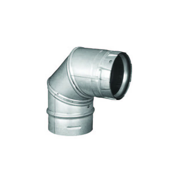 3" Duravent PelletVent Pro Double-Wall Black 90-Degree Elbow - 3PVP-E90B