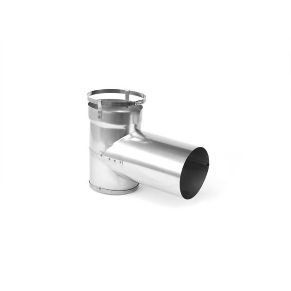 5.5" DuraFlex Stainless Steel Tee with Cap - 55DFS-T