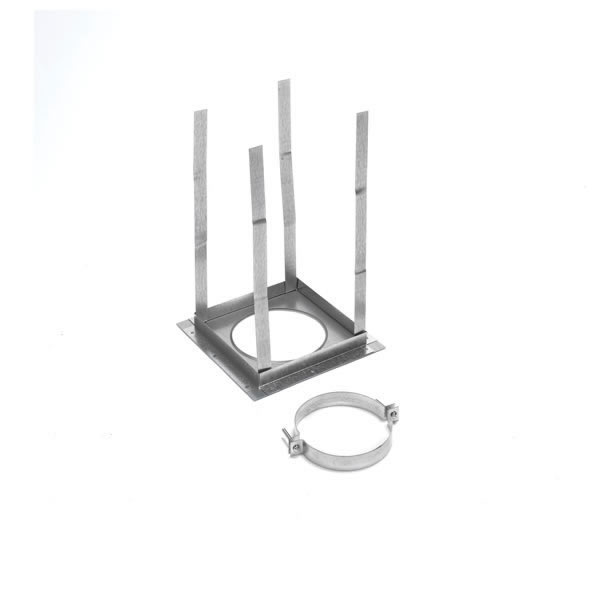 6" Type B Gas Vent Square Firestop Support - 6GVRS