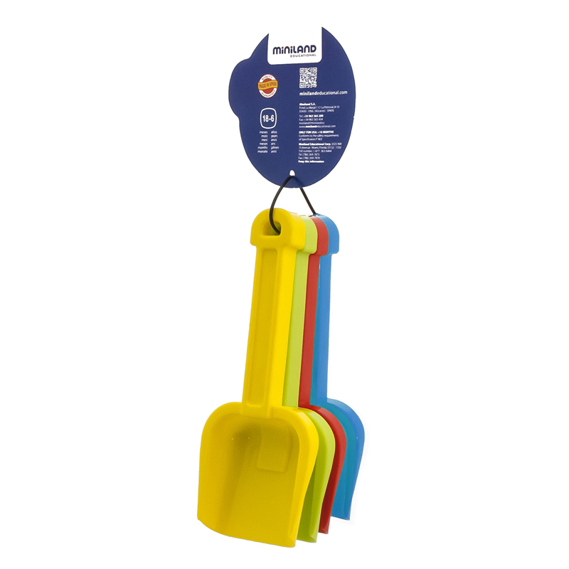 Plastic Shovel Sand & Water Toy, Assorted Colors, Pack of 4