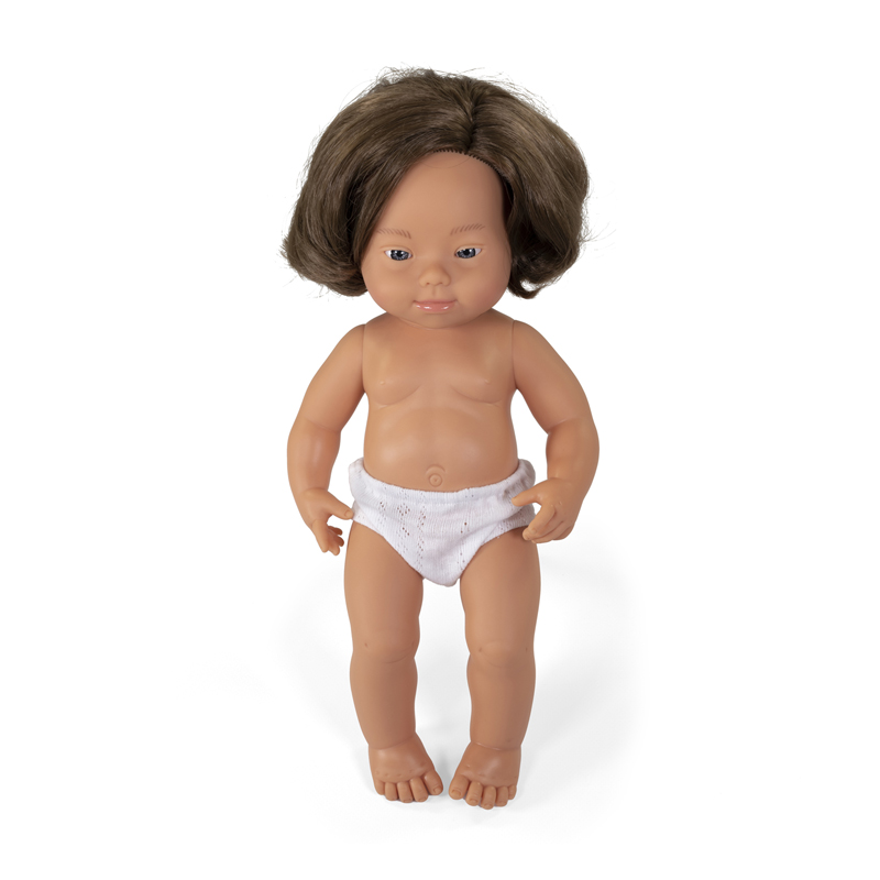 Anatomically Correct 15" Baby Doll, Down Syndrome Caucasian Girl