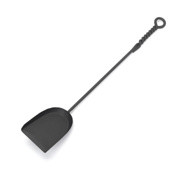 28" Minuteman Wrought Iron Shovel with Twisted Rope Design