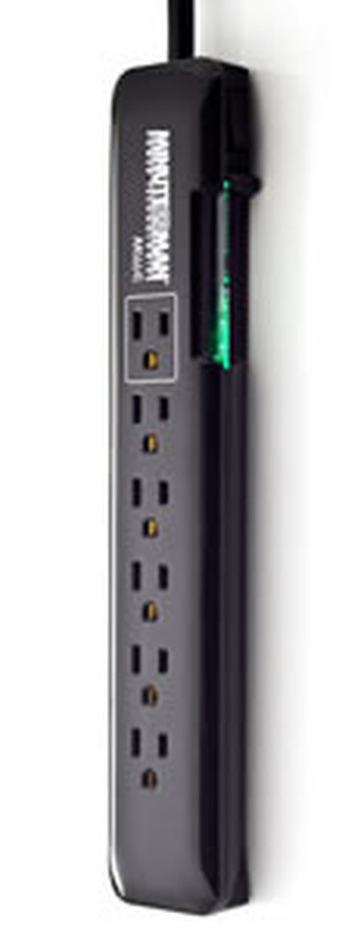 Slimline 6 Outlet Surge Strip- 1080J