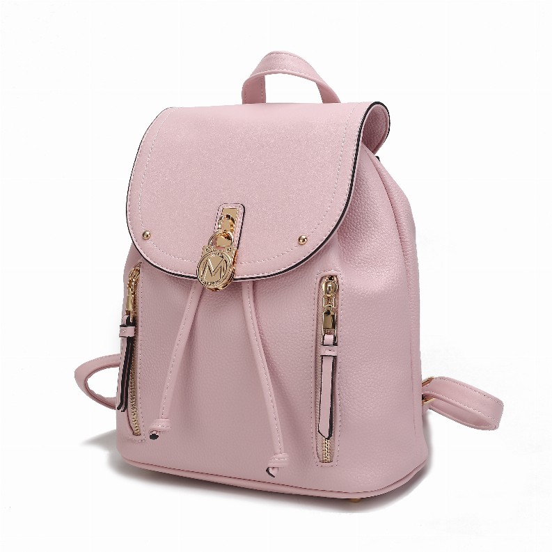 Xandria Vegan Leather Women's Backpack Pink