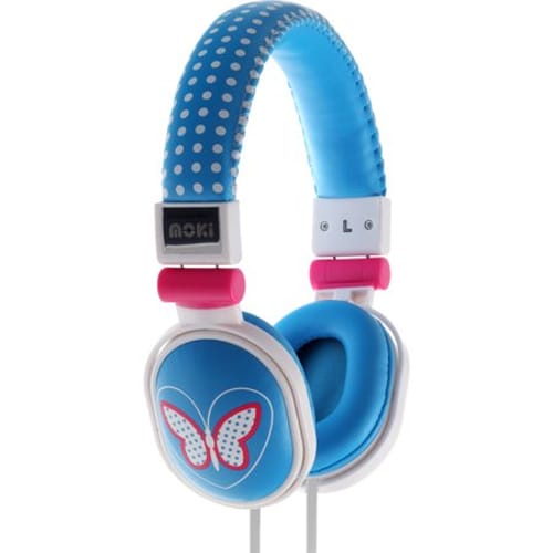 Butterfly Blue. Poppers Headphones