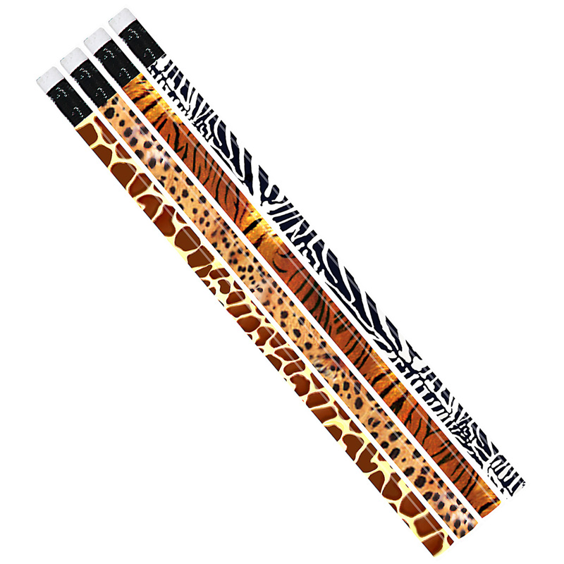 Jungle Fever Assortment Pencil, 12 Per Pack, 12 Packs