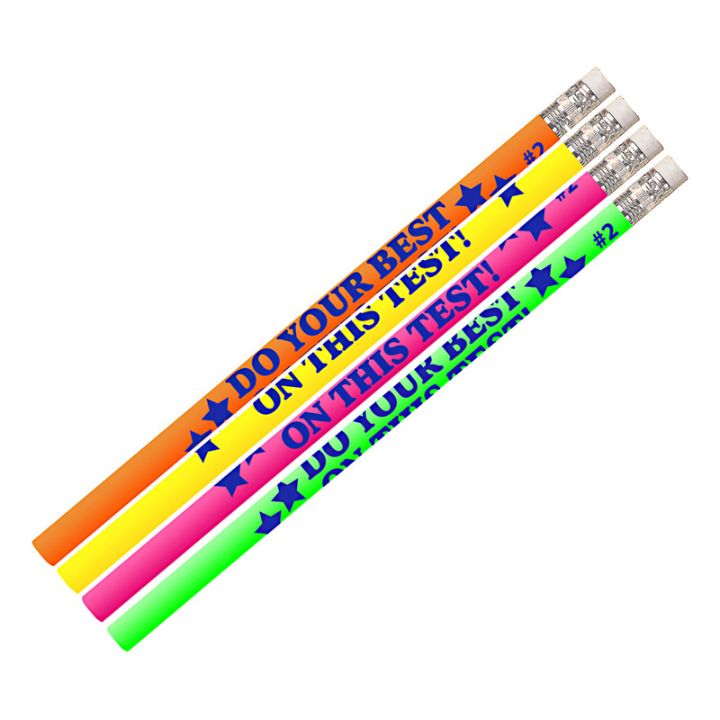 Do Your Best On The Test Motivational Pencils, Pack of 12