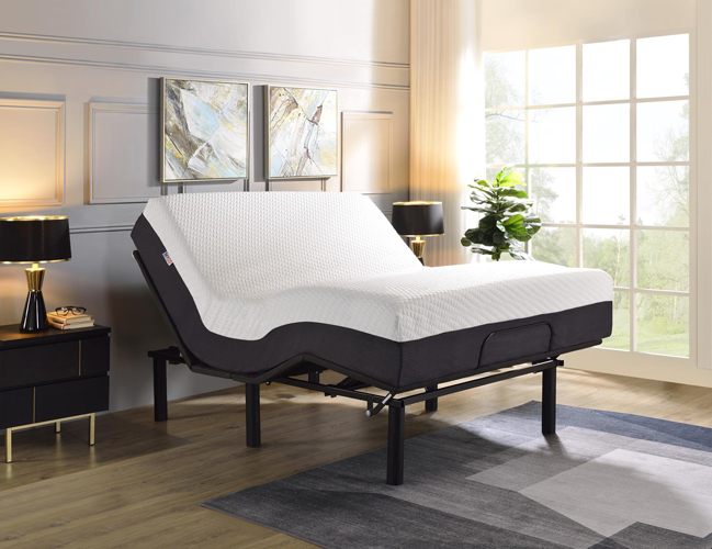 Atwood Adjustable Bed Base, King - Black, Gray