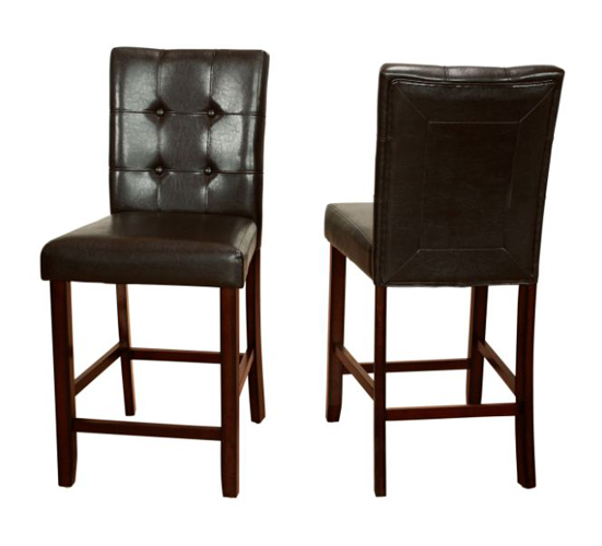 Eliza Faux Leather Counterheight Parsons Dining Chair