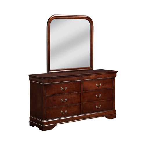 Louis Philippe Mirror in Cherry Finish