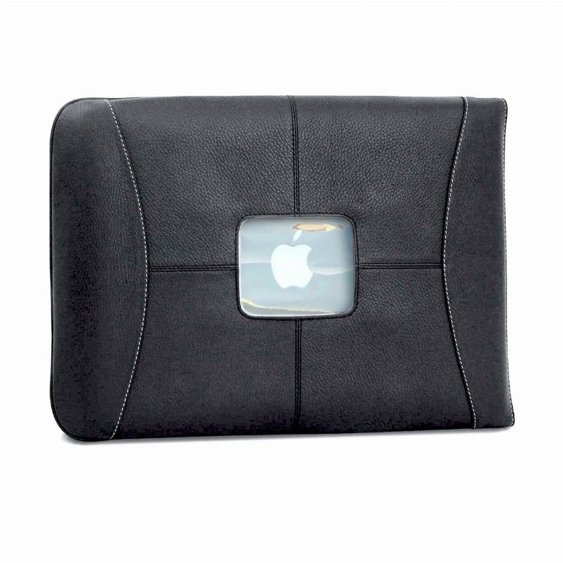 MacCase Premium Leather MacBook Pro Sleeve - 15" Black