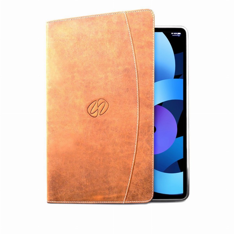 MacCase Premium Leather iPad Air 10.9 4th Gen Folio Case 