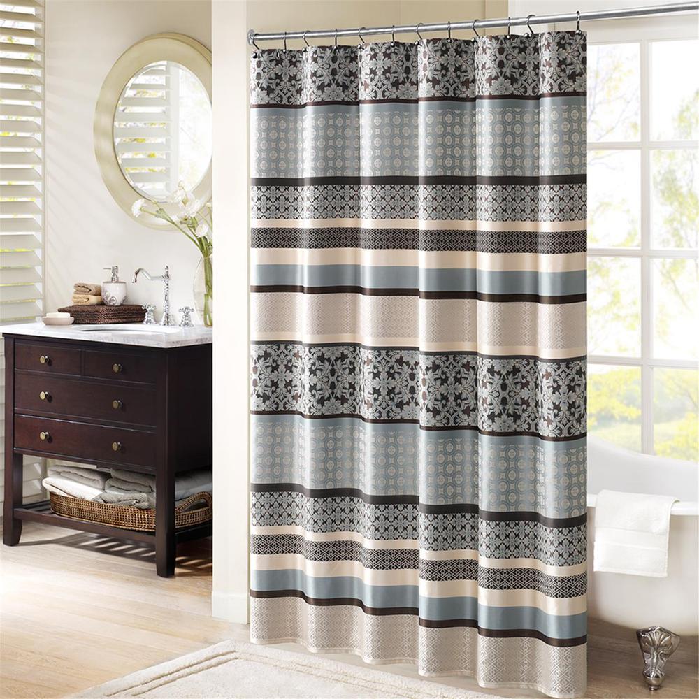 100% Polyester Jacquard Shower Curtain,MP70-3039