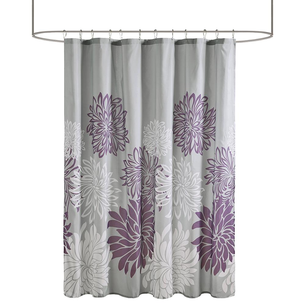 100% Polyester Print Floral Shower Curtain,MPE70-816