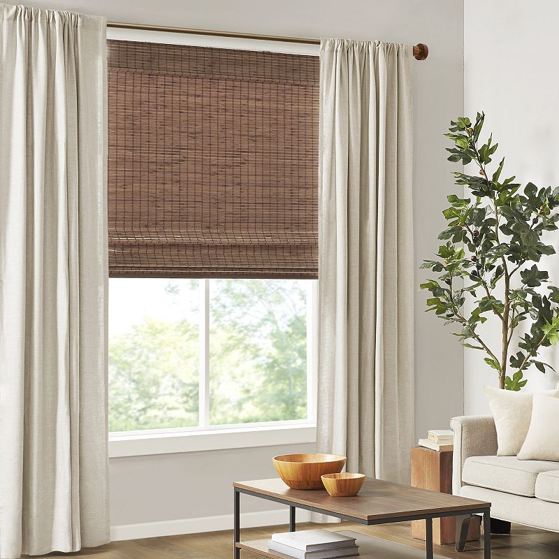 Bamboo Light Filtering Roman Shade 64"L