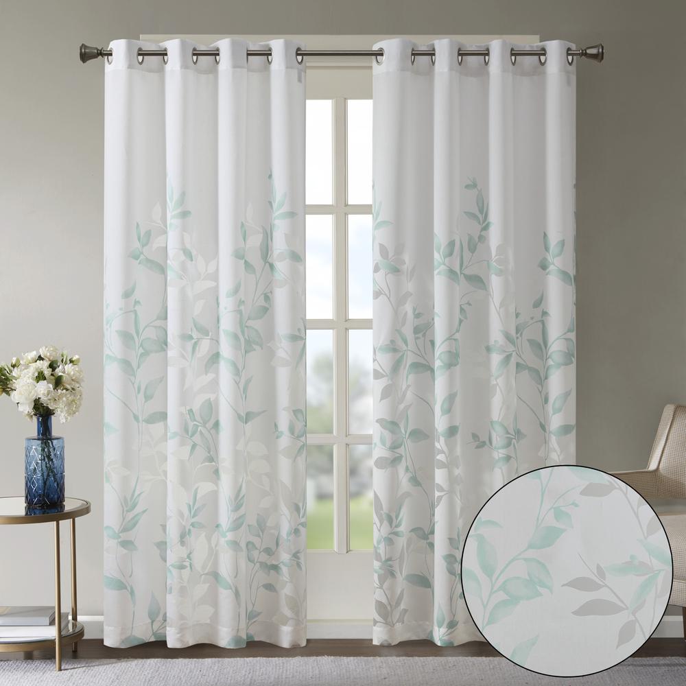 Burnout Printed Curtain Panel