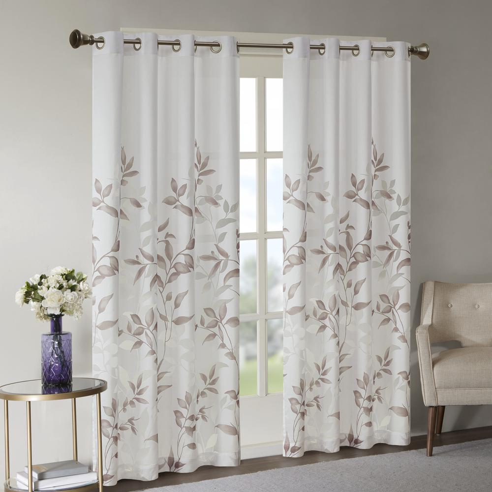 Burnout Printed Curtain Panel