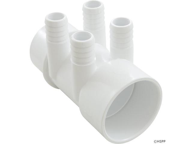 Manifold, PVC, Magic, 2"S x 2"Spg x (4) 3/4"RB Ports