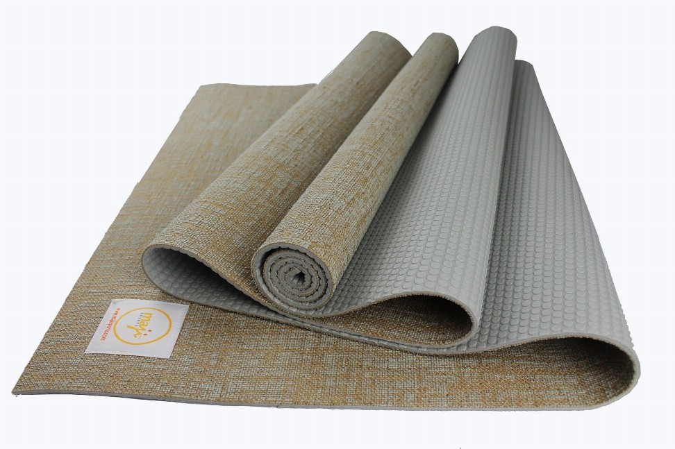 Jute Premium Eco Yoga Mat - 24inx68in Gray