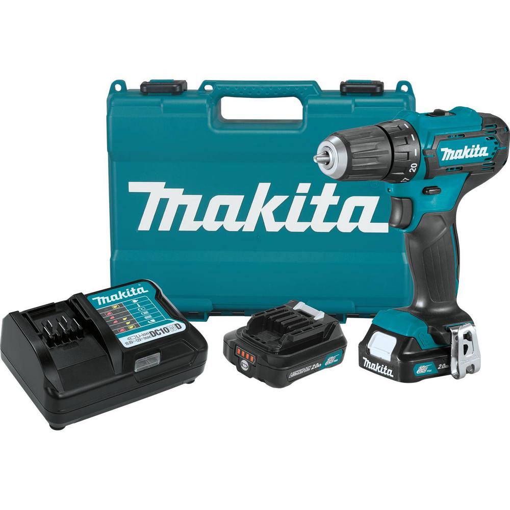 Makita 12V max CXT Lithium-Ion Cordless 3/8" Driver-Drill Kit