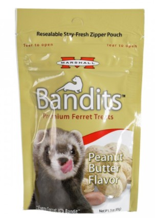 Marshall Bandits Premium Ferret Treat - Peanut Butter - 3 oz