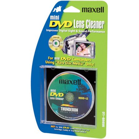Maxell Mini Lens Cleaner for DVD and Camcorders W Bare Disc Media