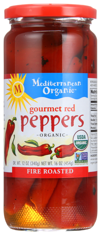 Mediterranean Organics Roasted Red Peppers (12x16 Oz)