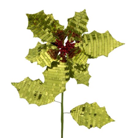 Reversible Poinsettia Stem (Set of 12)26"H Fabric