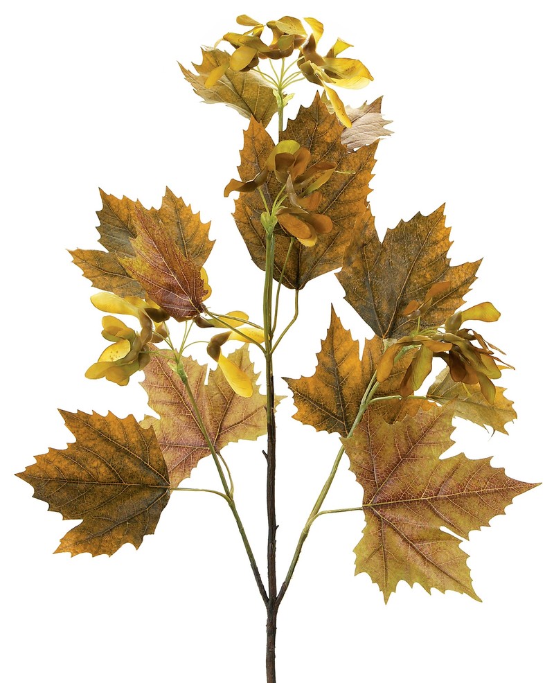 Norway Maple Spray (Set of 6) 33"L Polyester