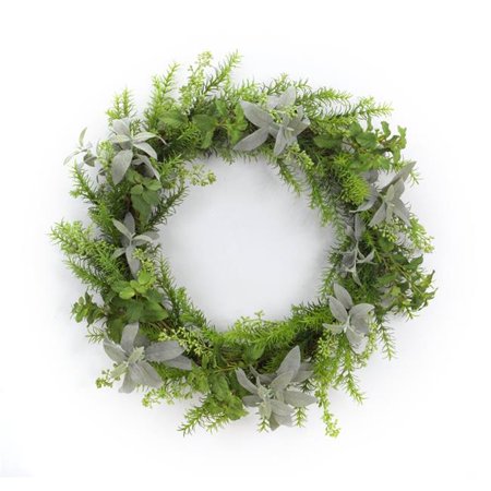 Herb Wreath 24.5"D Polyester/Plastic